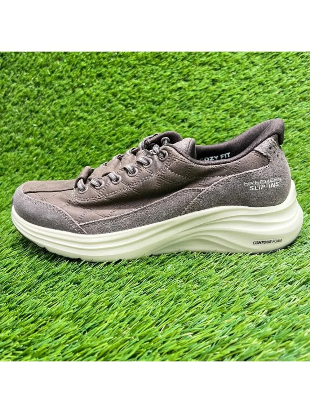 Skechers Contour Foam Cozy Fit Womens Size 6 Chocolate Running Shoes Sneakers